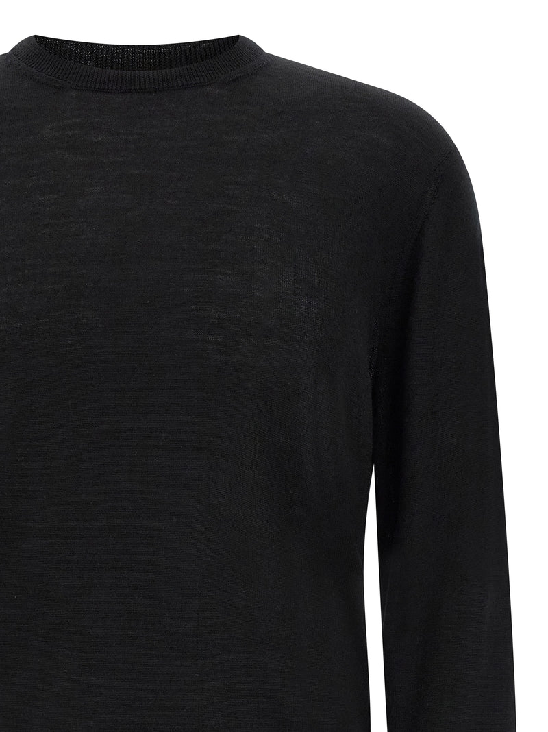 Cardigan noir en laine vierge MA'RY'YA