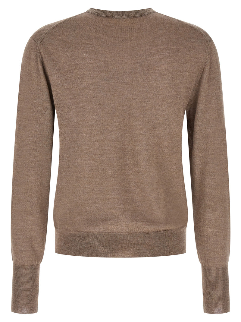 Cardigan MA'RY'YA en laine vierge grise