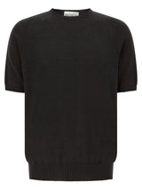 MA'RY'YA Black Cotton Cardigan for Men - Modern Style