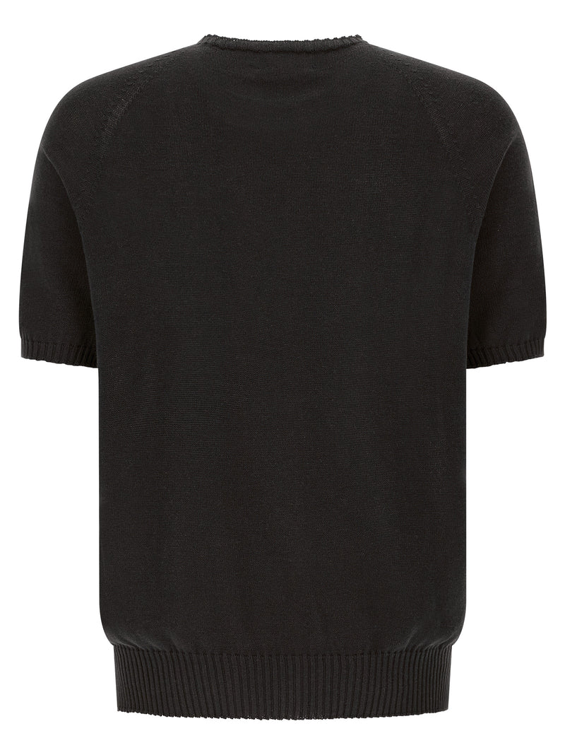 MA'RY'YA Black Cotton Cardigan for Men - Modern Style