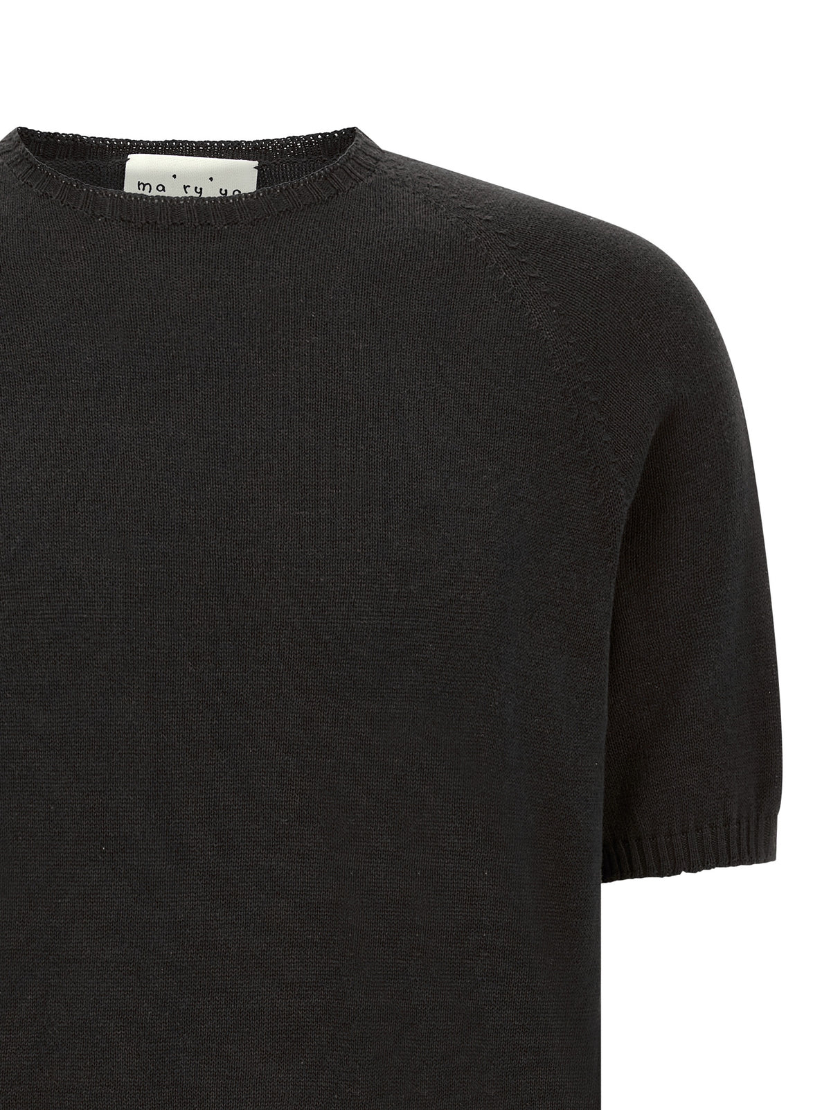 MA'RY'YA Black Cotton Cardigan for Men - Modern Style