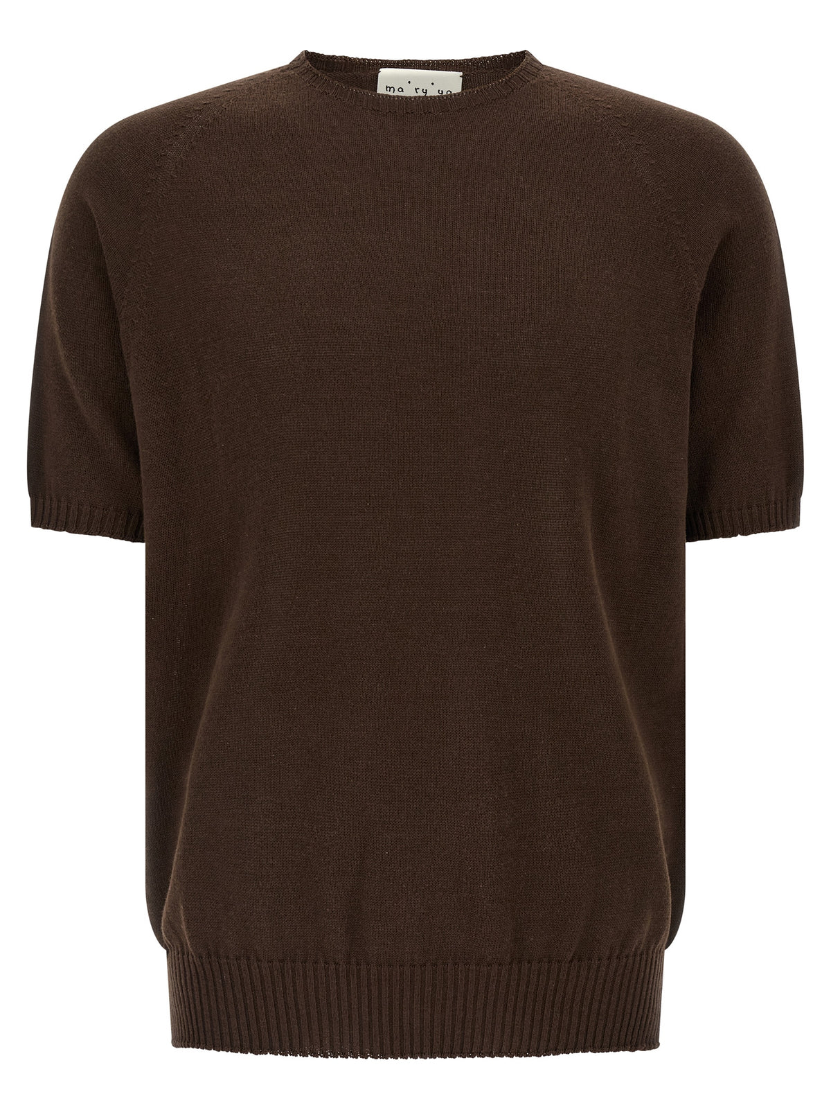 MA'RY'YA Brown Cotton Cardigan for Men