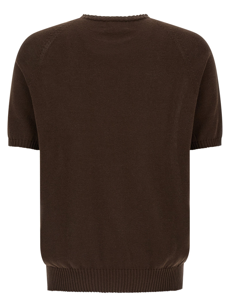 MA'RY'YA Brown Cotton Cardigan for Men - Effortless Style