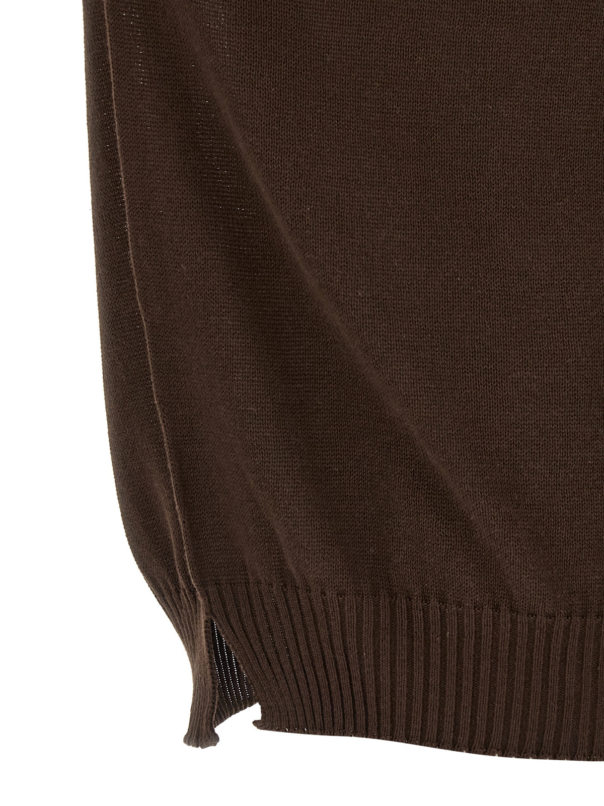 MA'RY'YA Brown Cotton Cardigan for Men