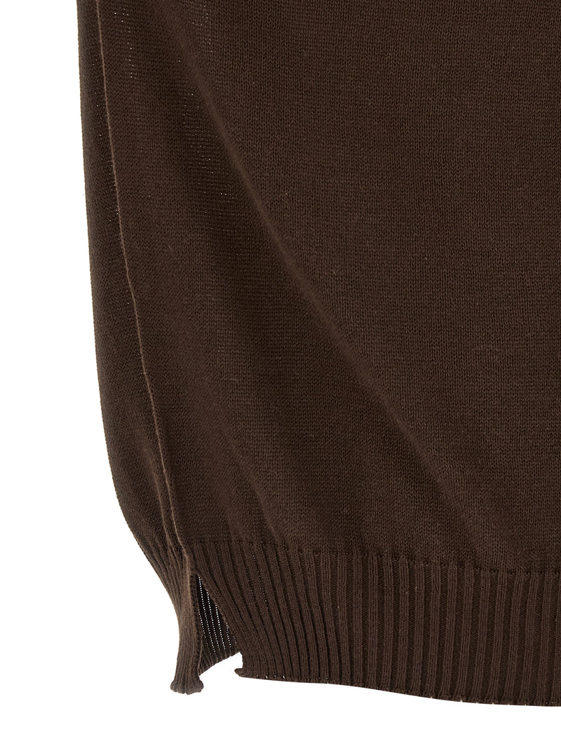 MA'RY'YA Brown Cotton Cardigan for Men - Effortless Style