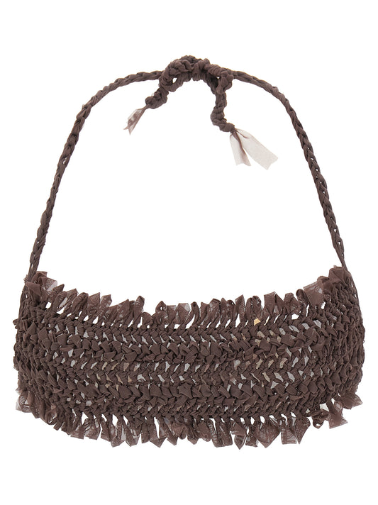 ALLIS Brown Polyester Bikini