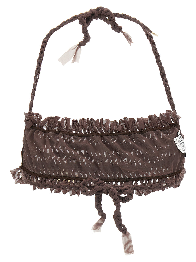 ALLIS Brown Polyester Bikini