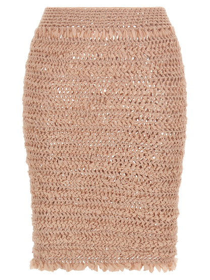 ALLIS Multicolor Polyester Midi Skirt