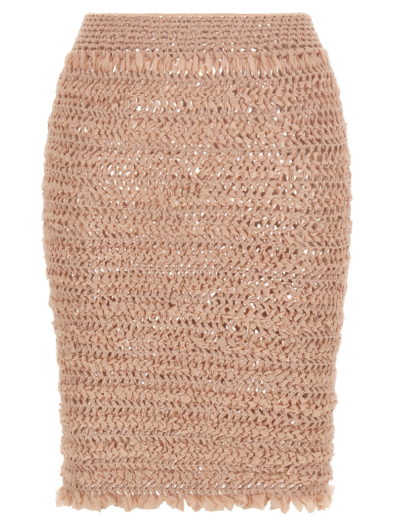 ALLIS Multicolor Polyester Midi Skirt