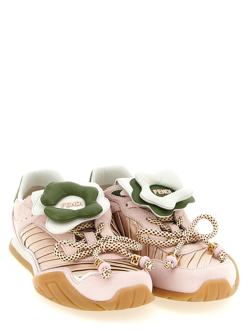 Baskets Fendi Athletic en cuir de veau multicolore
