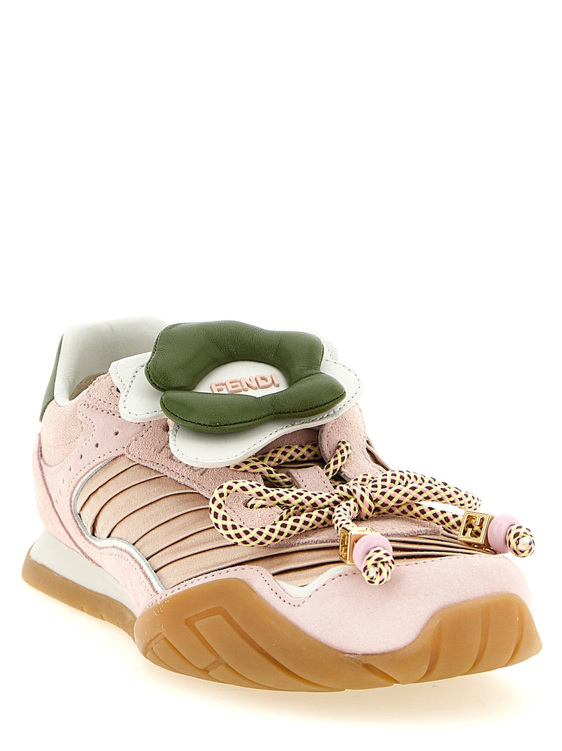 Baskets Fendi Athletic en cuir de veau multicolore