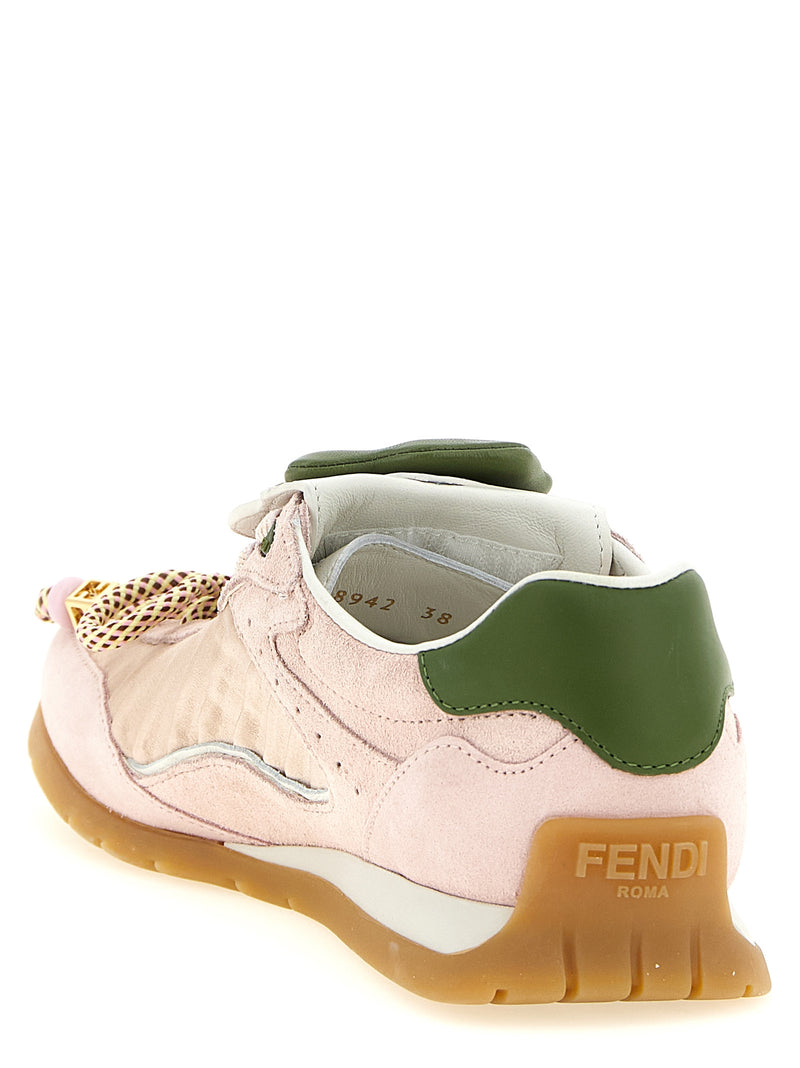 Baskets Fendi Athletic en cuir de veau multicolore
