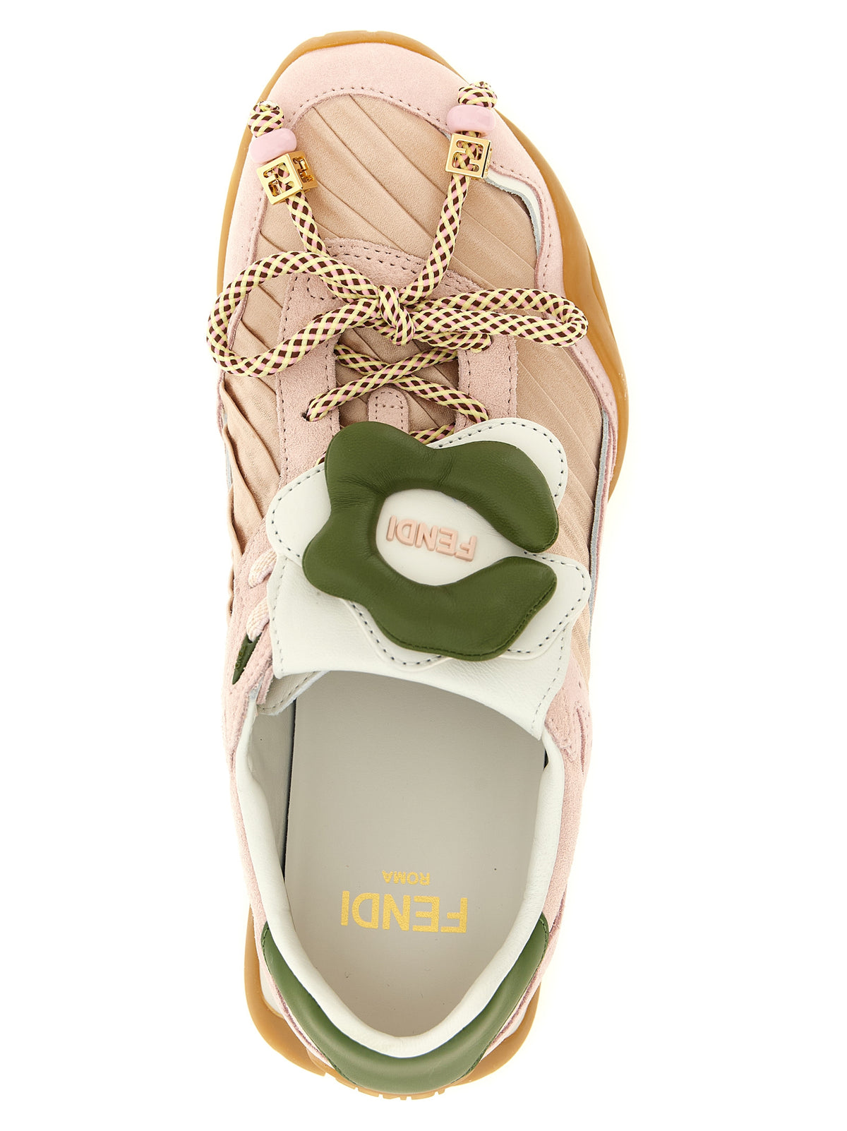 Baskets Fendi Athletic en cuir de veau multicolore