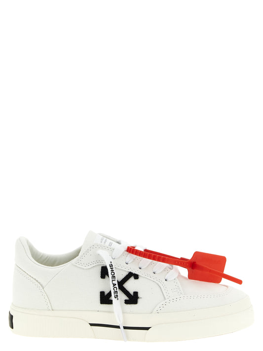 Off-White Bicolor Cotton Low Top Sneakers