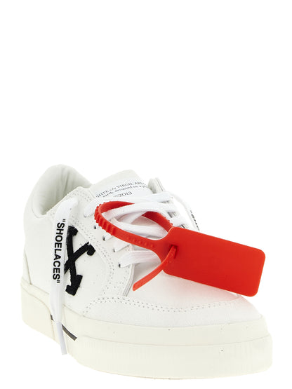 Off-White Bicolor Cotton Low Top Sneakers