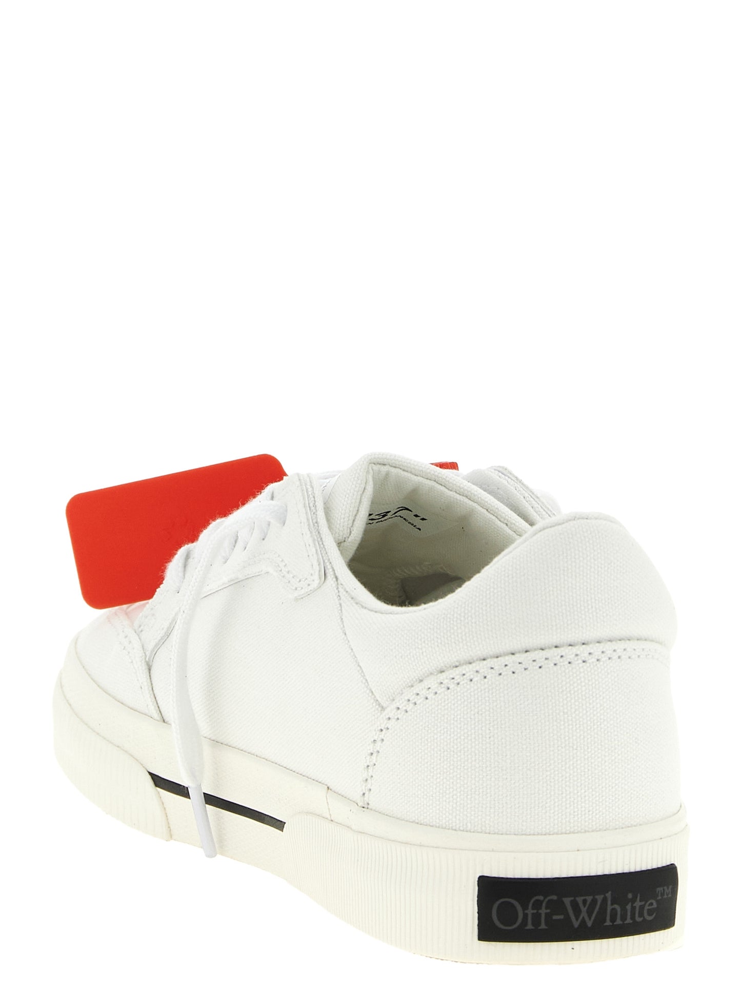 Off-White Bicolor Cotton Low Top Sneakers