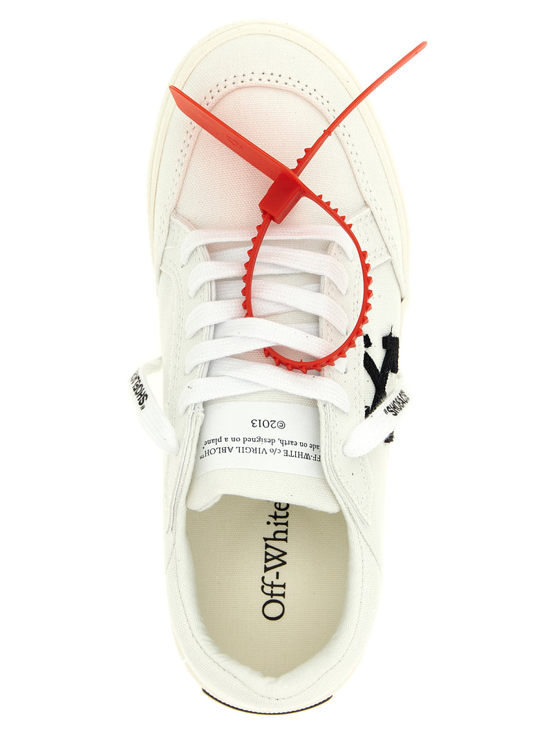 Off-White Bicolor Cotton Low Top Sneakers