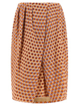 Dries Van Noten Multicolor Silk Midi Skirt