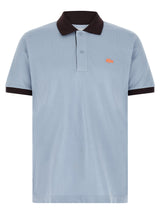 Lacoste Blue Cotton Polo Shirt - Classic Style for Men