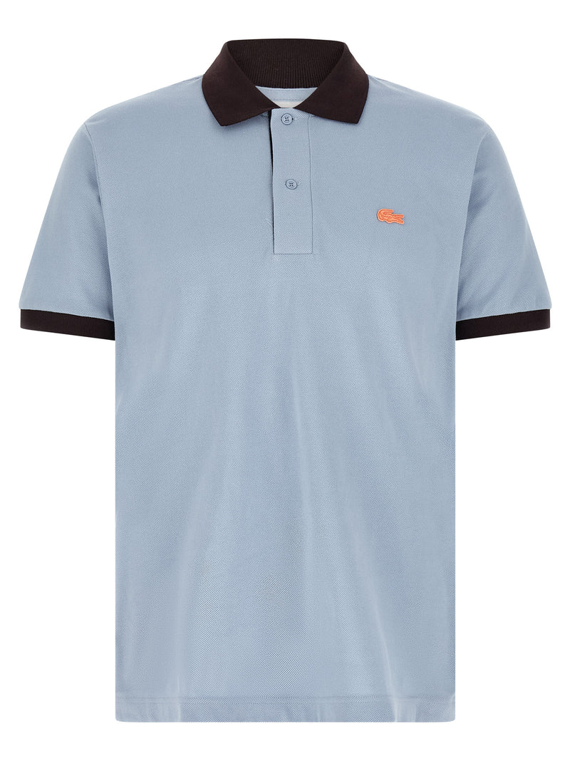 Lacoste Blue Cotton Polo Shirt - Classic Style for Men