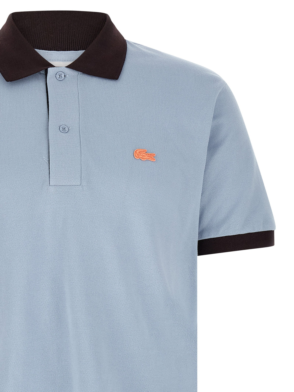 Lacoste Blue Cotton Polo Shirt - Classic Style for Men