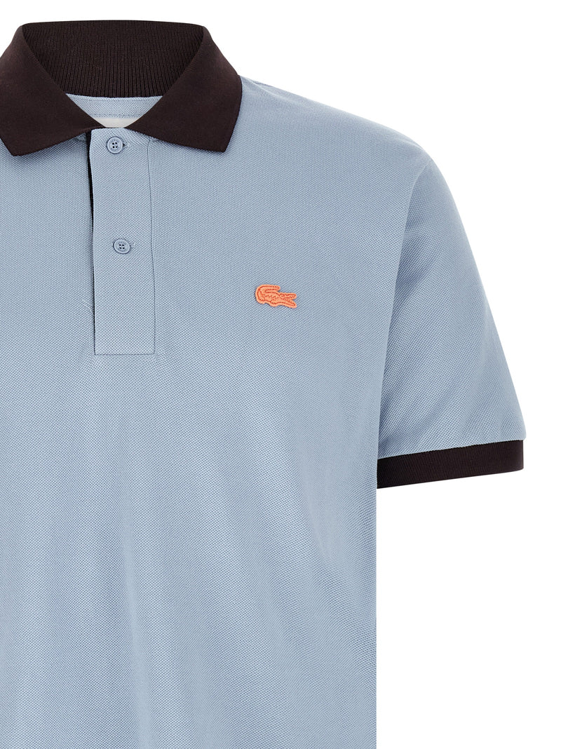 Lacoste Blue Cotton Polo Shirt - Classic Style for Men