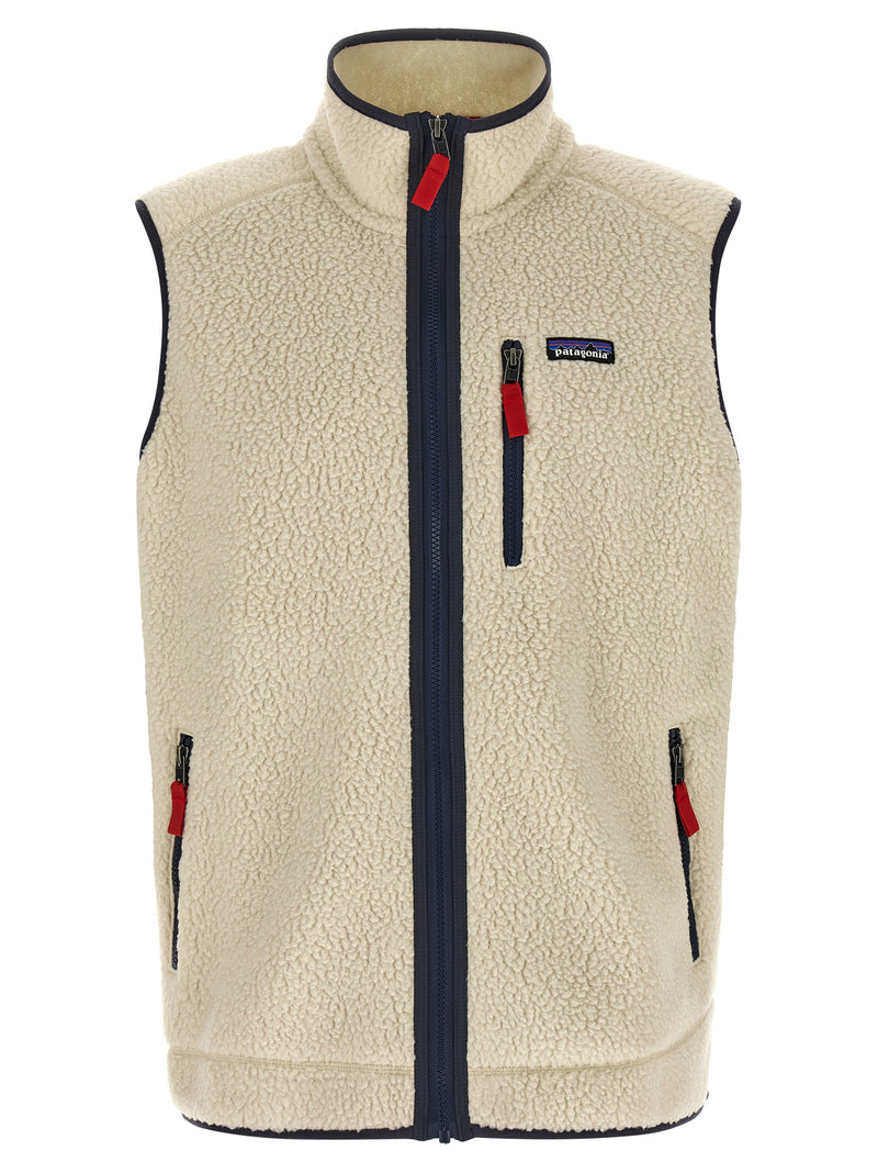 Gilet sans manches en polyester beige Patagonia