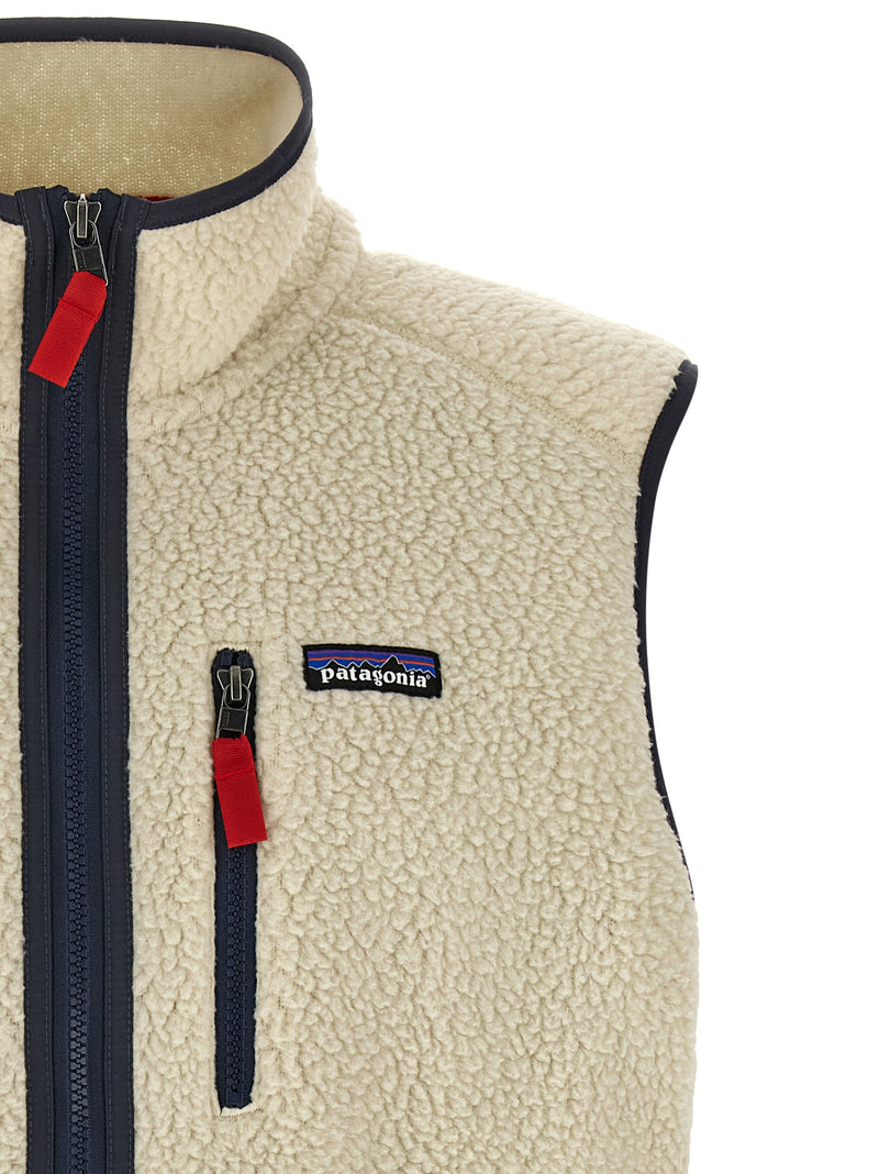 Gilet sans manches en polyester beige Patagonia
