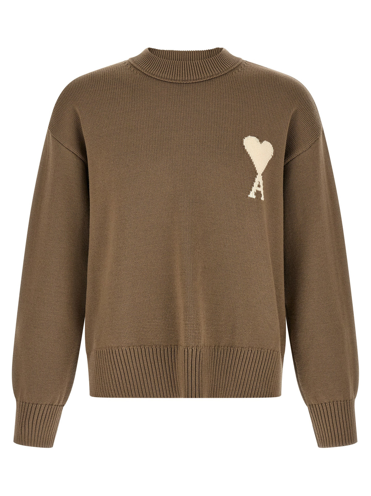 Cardigan en laine beige Ami Paris