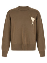 Cardigan en laine beige Ami Paris