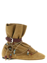 Isabel Marant Beige Calfskin Ankle Boots