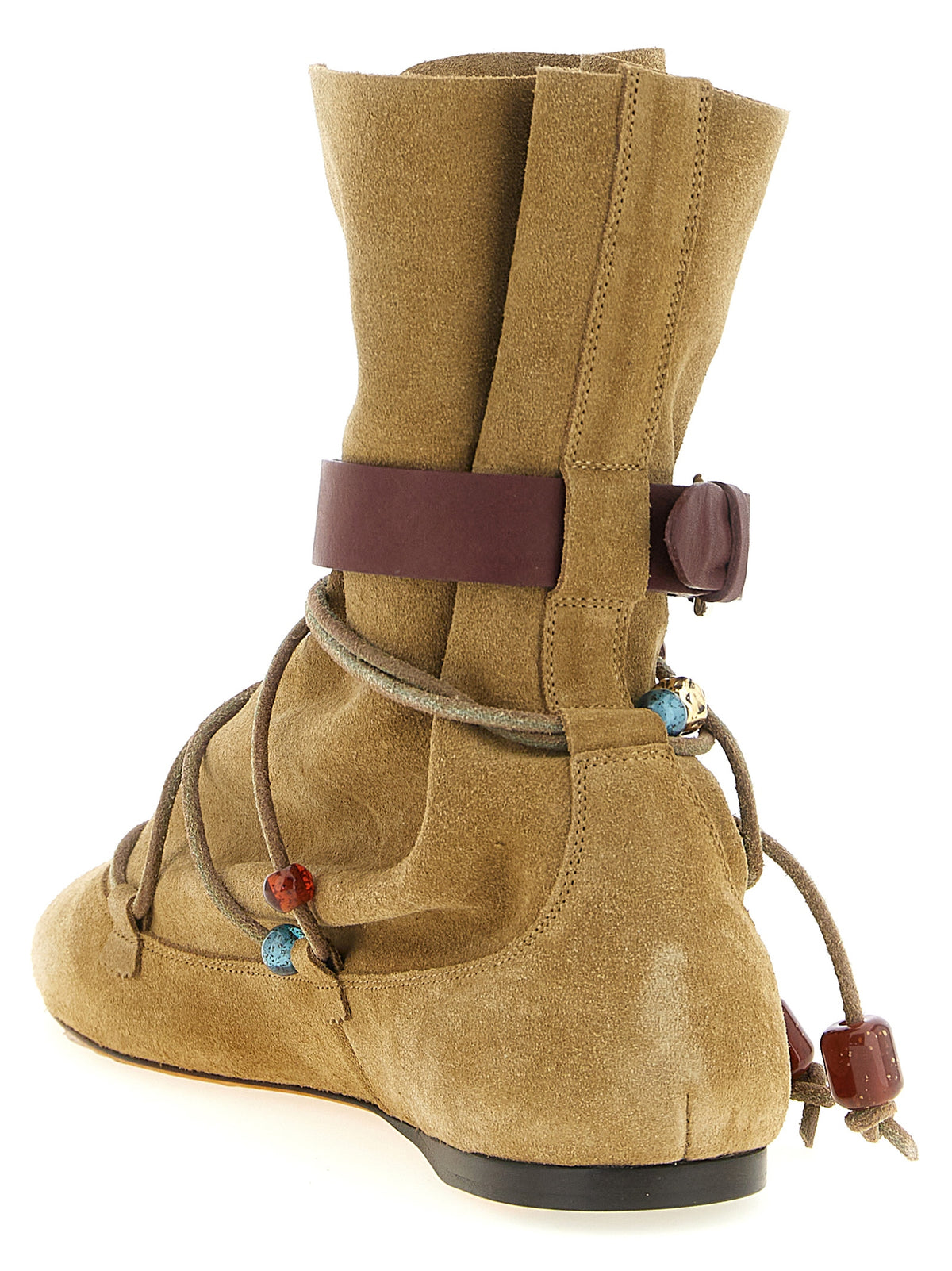 Isabel Marant Beige Calfskin Ankle Boots