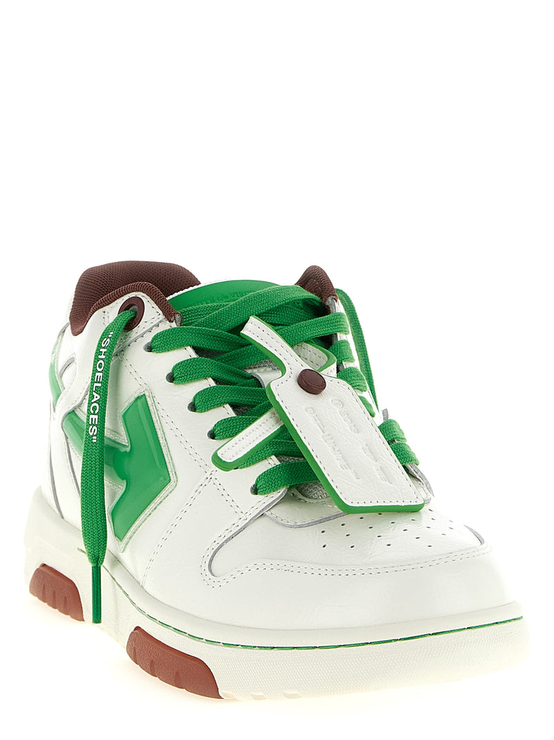 Baskets athlétiques bicolores en cuir Off-White