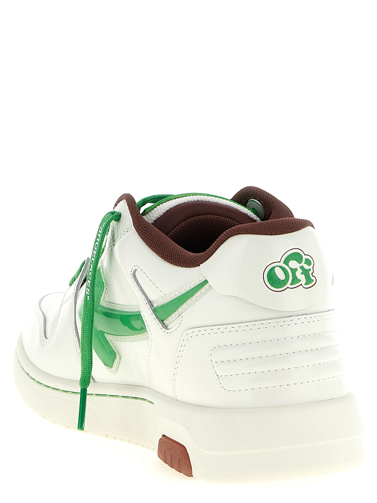 Baskets athlétiques bicolores en cuir Off-White