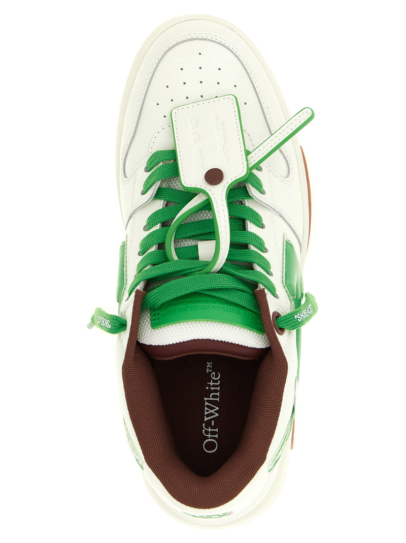 Baskets athlétiques bicolores en cuir Off-White