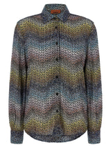 Missoni Multicolor Viscose Blouse - Luxe Sequin Detail