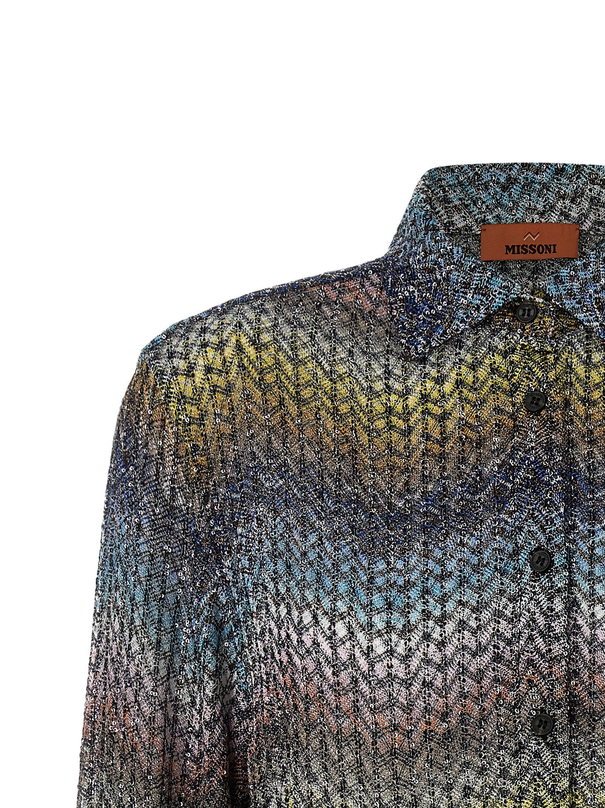 Missoni Multicolor Viscose Blouse - Luxe Sequin Detail