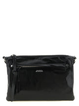 Sac bandoulière Isabel Marant en cuir de veau noir