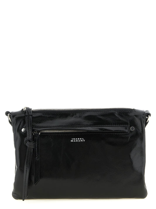 Isabel Marant Black Calfskin Crossbody Bag