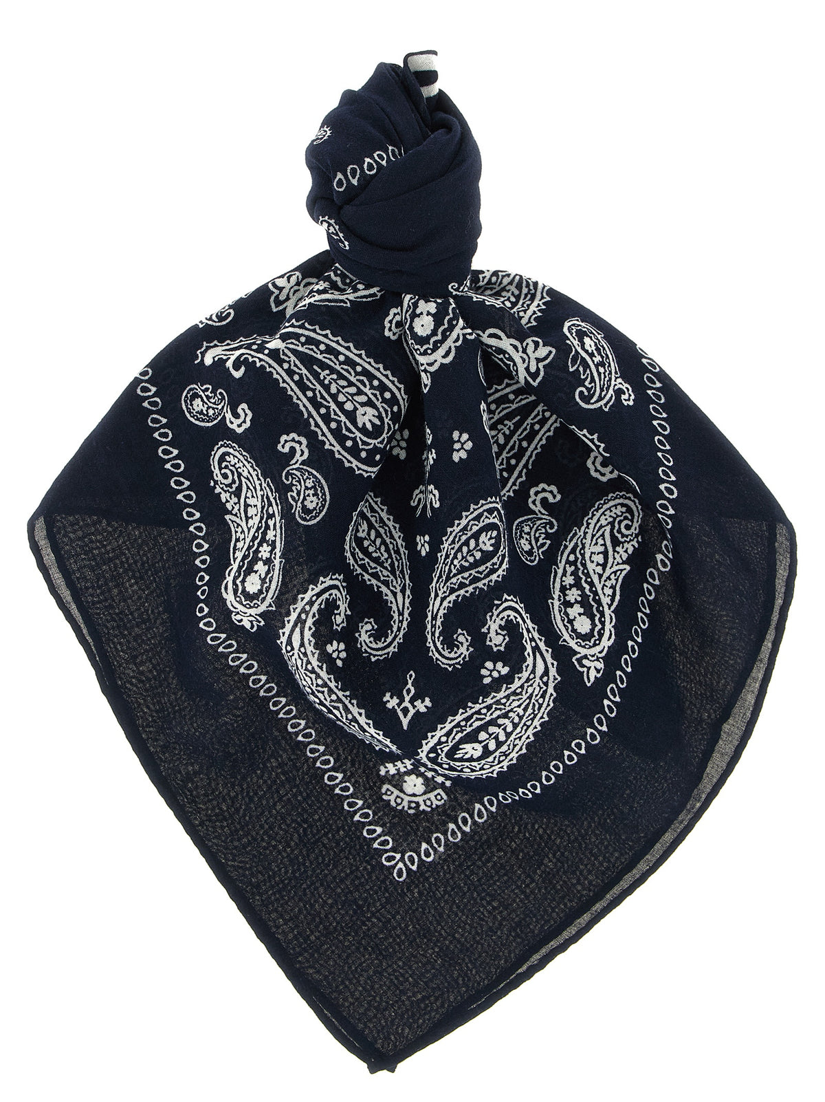 Foulard en coton bleu Polo Ralph Lauren