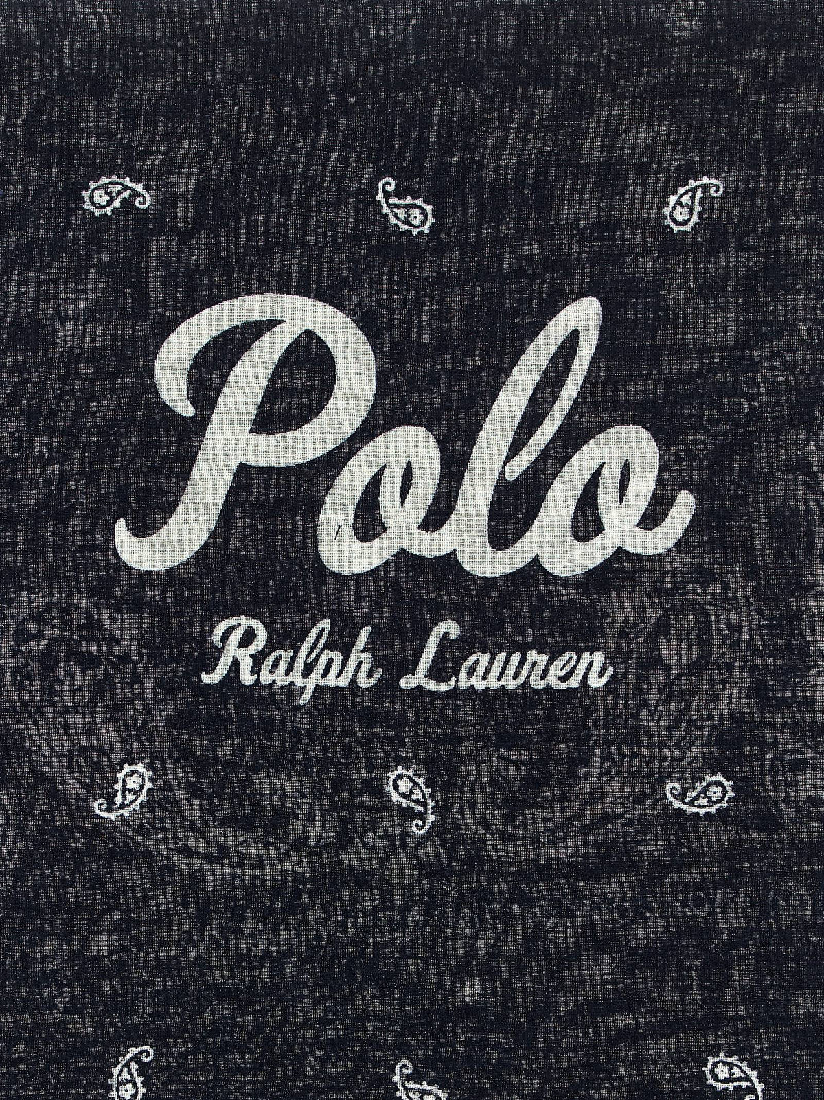 Foulard en coton bleu Polo Ralph Lauren