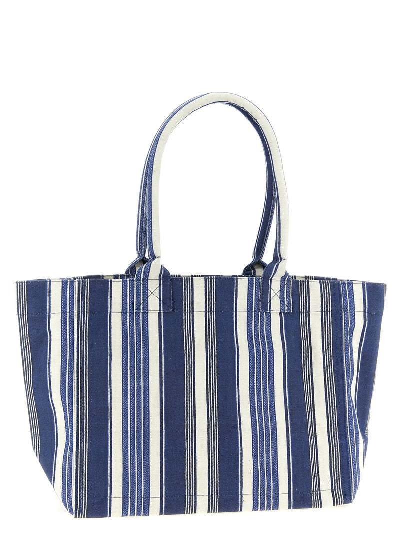 Isabel Marant Yenky Zipped Blue Cotton Tote Bag