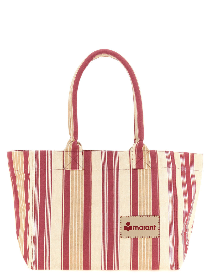 Isabel Marant Yenky Zipped Multicolor Cotton Tote Bag