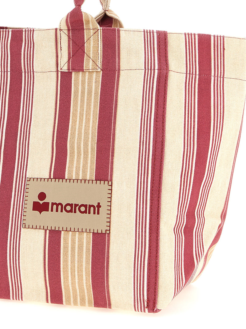 Isabel Marant Yenky Zipped Multicolor Cotton Tote Bag