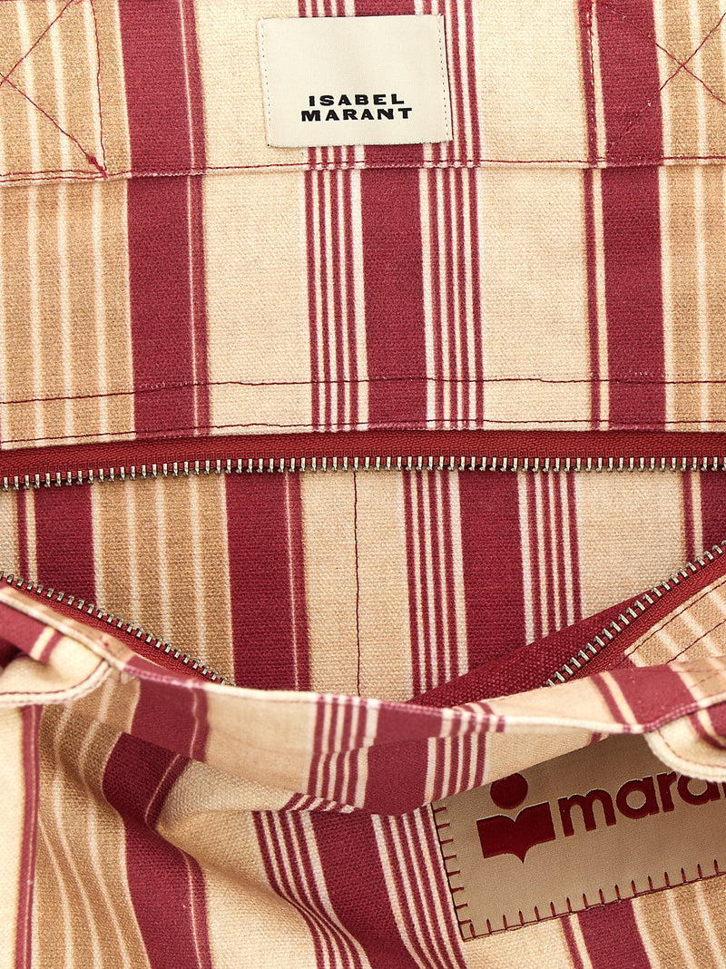 Isabel Marant Yenky Zipped Multicolor Cotton Tote Bag