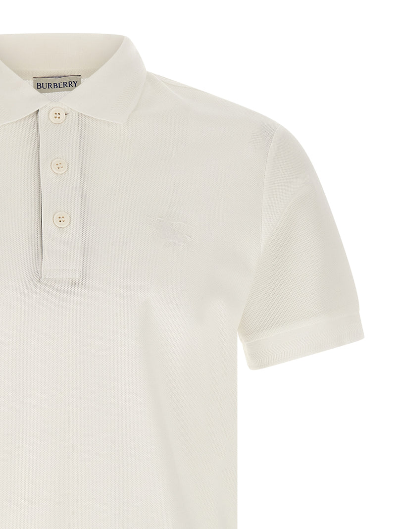 Polo Burberry en coton blanc