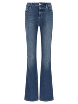 L'Agence Selma Blue Cotton Flared Jeans for Women