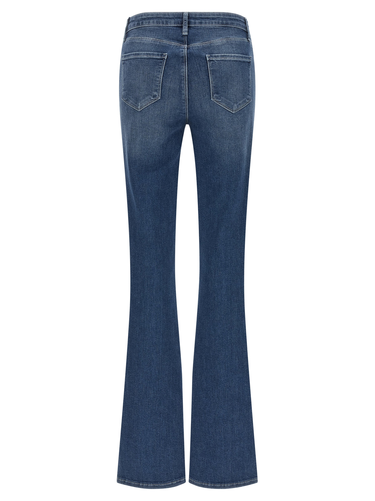 L'Agence Selma Blue Cotton Flared Jeans for Women