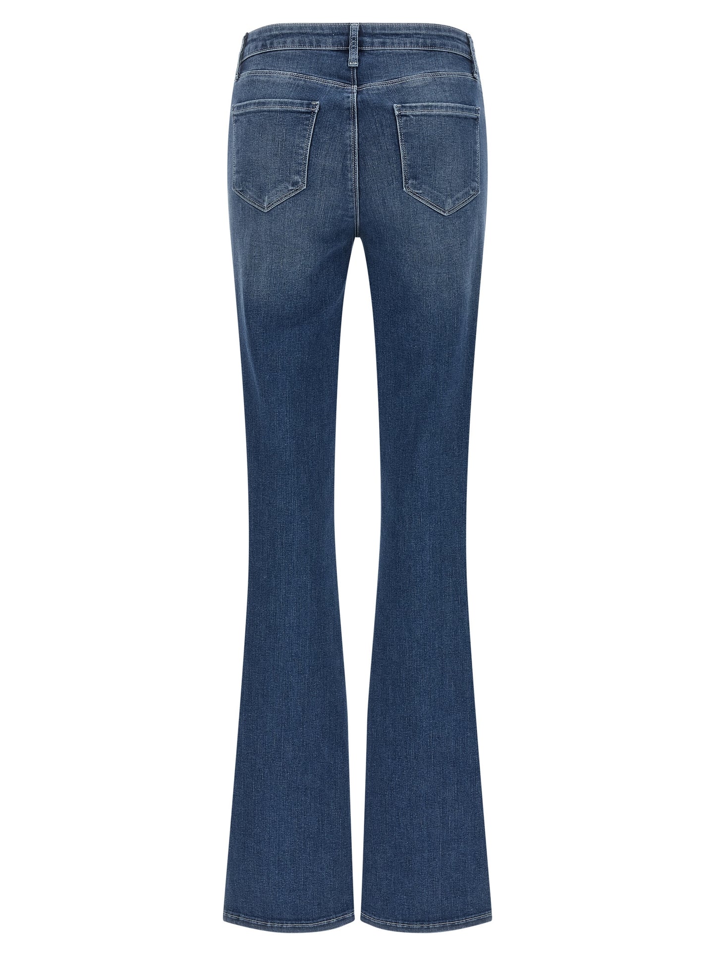 L'Agence Blue Cotton Flared Jeans