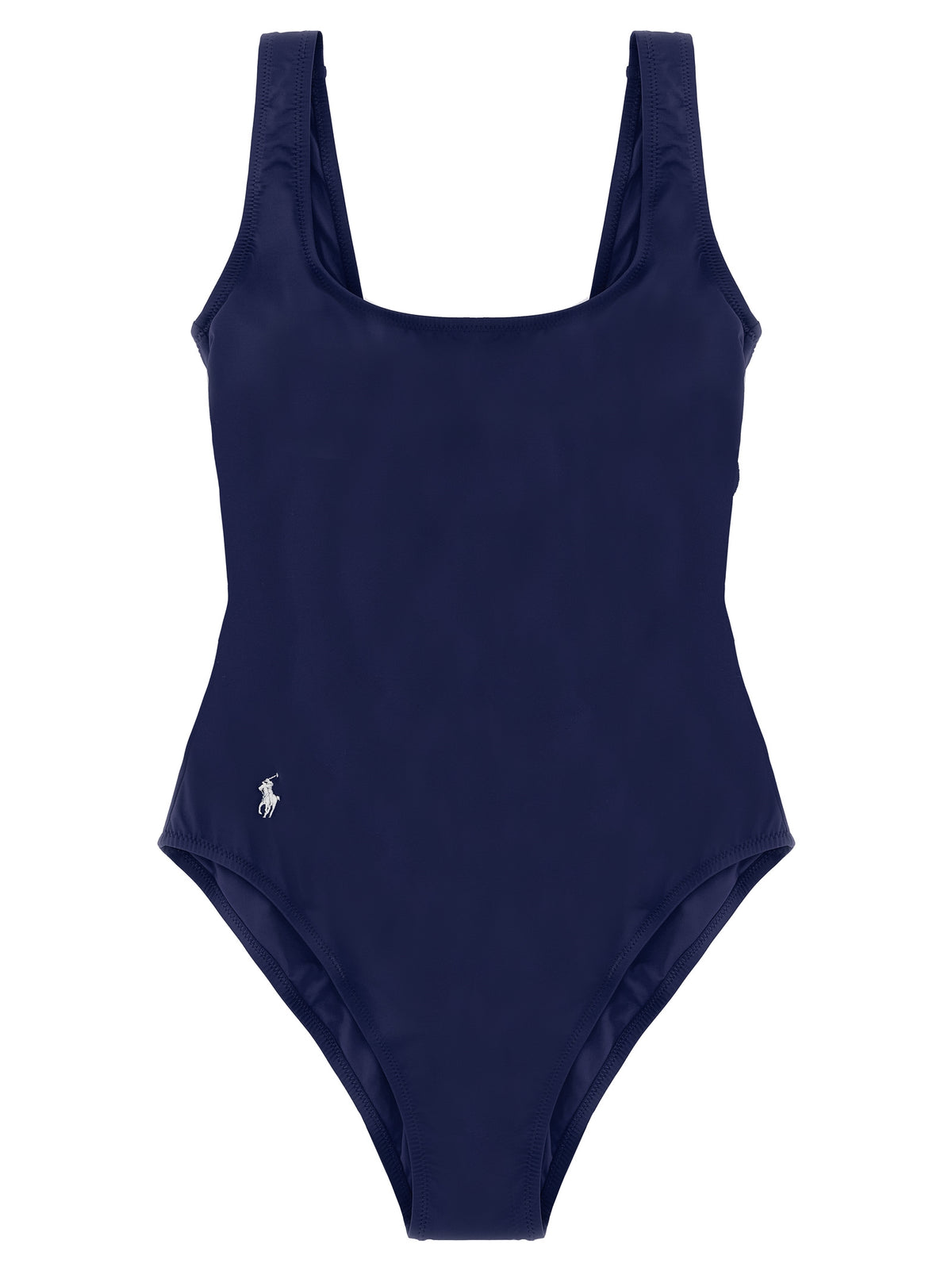 Polo Ralph Lauren Martinique Blue Nylon One-Piece Swimsuit